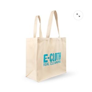 E-Cloth Canvas Tote Bag with Blue Logo